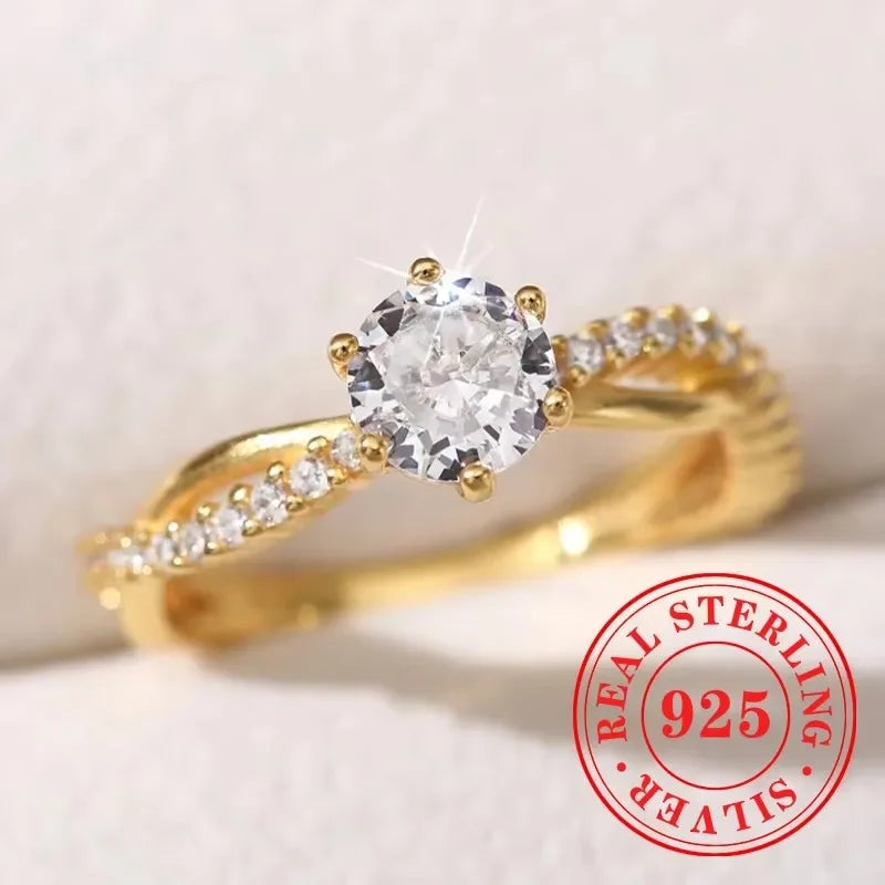 CHAOSHI High End 925 Sterling Silver Thin Rings New Trendy Luxury Temperament Women Fine Jewelry Anniversary Finger Accessories - You Offer