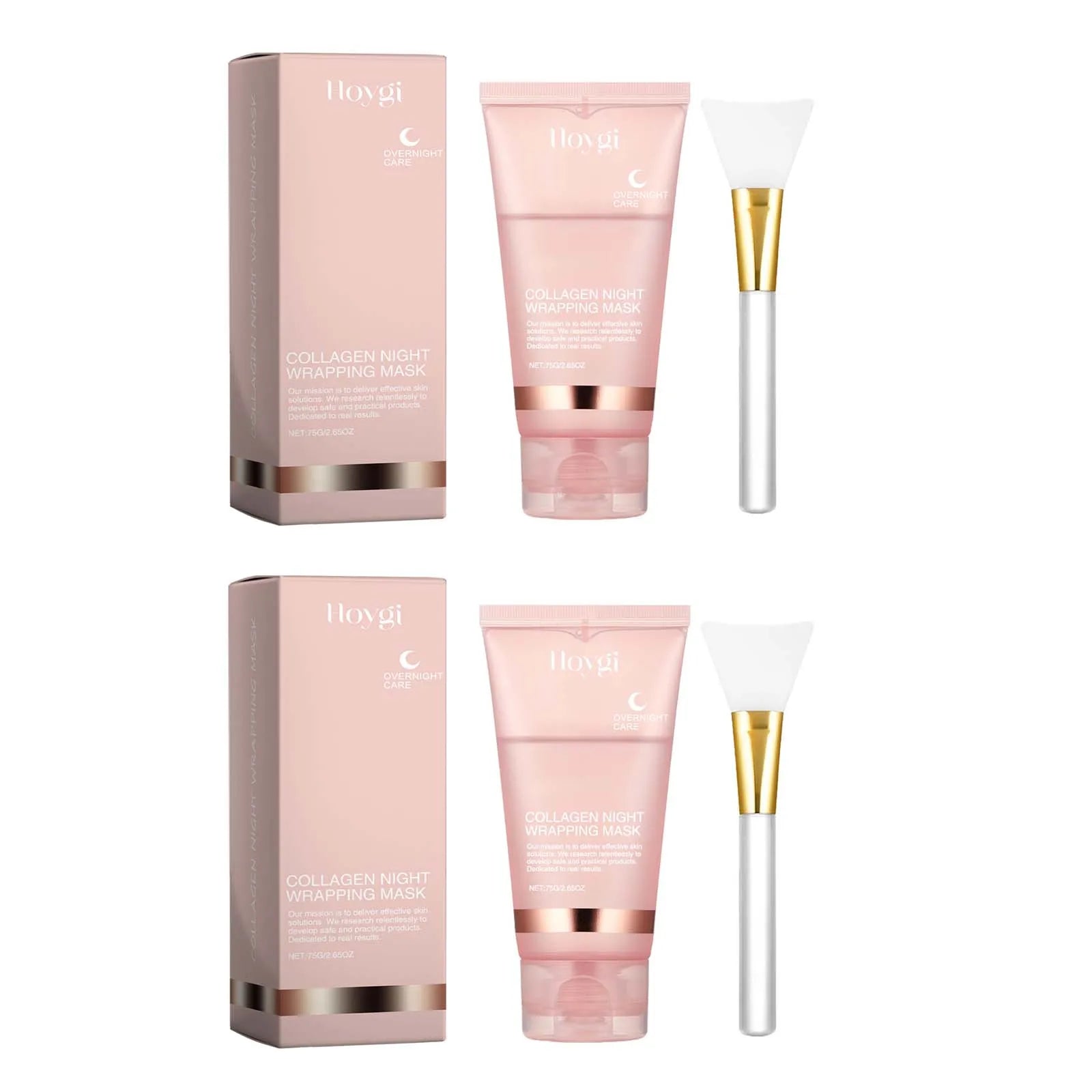 Collagen Peel-off Mask Deep Hydrating Firming Fade Fine Lines Shrink Pores Brightening Overnight Wrapping Mask Face Skin Care