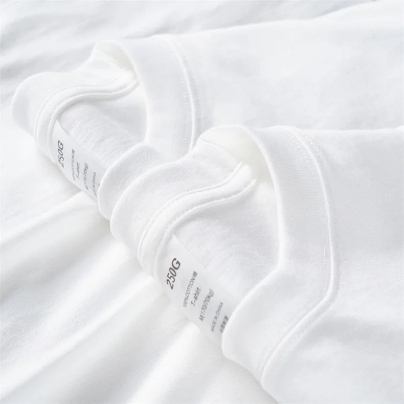 Top Quality 100 % Cotton Fashion Brand Plain Round Neck Trending New T Shirts Men Long Sleeve Tops Casual Classic Mens Clothes