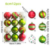 34/12/9pcs Grinch Christmas Ball Decorations Green Monster Xmas Tree Ornaments Green Painted Xmas Ball Set Christmas Home Decor