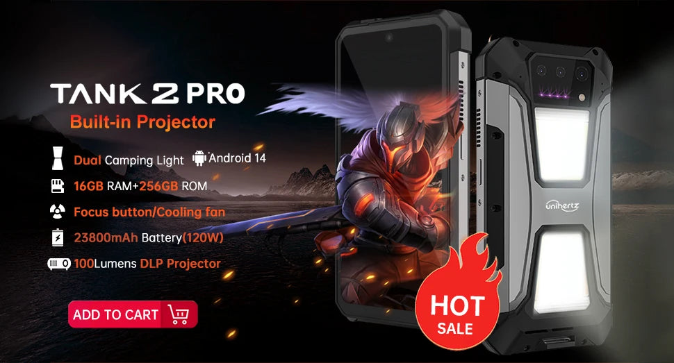 Unihertz Ticktock S Rugged 5G Smartphone 8GB 256GB Cell Phone 5200mAh Mobile Phone 64MP Camera 30W 6.53" Screen Dimensity 700