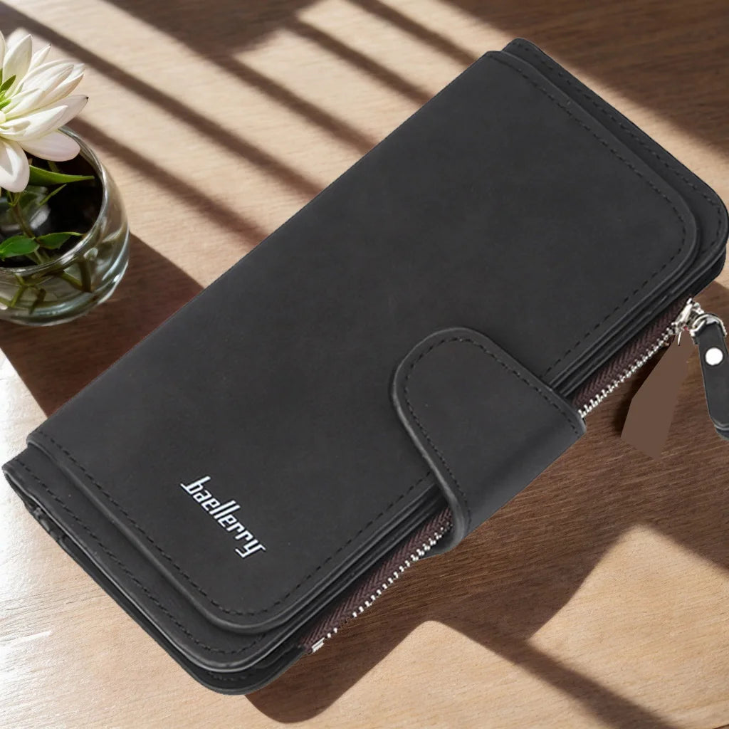 Long Wallet For Women Large Capacity Trifold Credit Card Holder Organizer Clutch Cellphone Handbag - You Offer