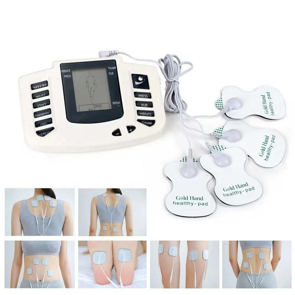 Electronic Pulse Massager Acupuncture EMS Tens Muscle Stimulator Microcurrent Low Frequency Slimming Massage Machine Health Care