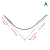 L Shaped Extendable Curved Shower Curtain Rod 3Size Silver Stainless Steel Shower Curtain Poles Punch-Free Bathroom Curtain Rail