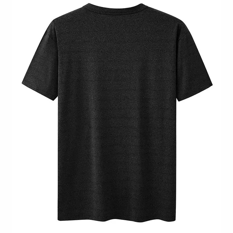 Plus Size T-Shirt Men 5XL 6XL 7XL 110-175kg Sport Quick Dry Breathable Running Gym Tees Round Neck Short Sleeve Oversized Tops