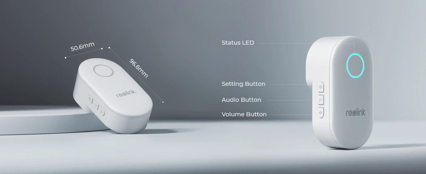 Reolink Chime Best Companion for Reolink Video Doorbell, Plug-in Solution Remote Control, Adjustable Ringtones, Volumes, Lights - You Offer
