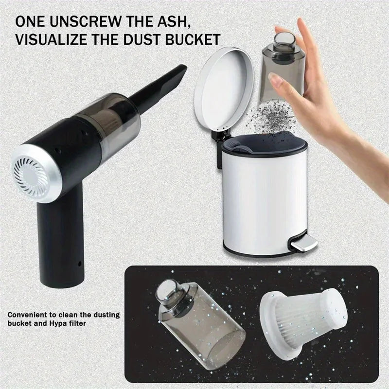 Portable Wireless Car Vacuum Cleaner Wireless Vacuum Cleaner Dual Use for Home and Car 120W High Power Powerful Vacuum Cleaner