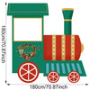 Christmas train hollow background cloth Xmas decoration 2025 Xmas Holiday North pole garland Navidad Natal New Year Gift 2026