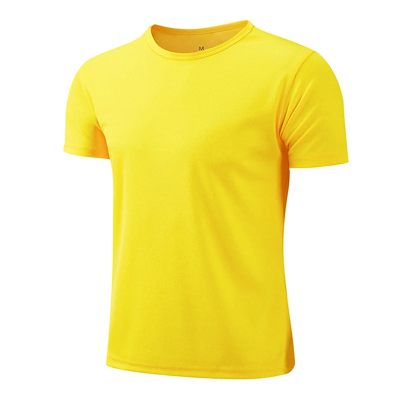 Men White t Shirt Oversized t-Shirt Man Short Sleeve Top Quick Drying Basketball Gym t Shirts Tees Casual Soild Shirt Streetwear