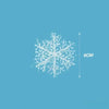 White Christmas Snowflakes Xmas Tree Hanging Pendant Artificial Plastic Glitter Snow Flake Home DIY New Year Wreath Decoration