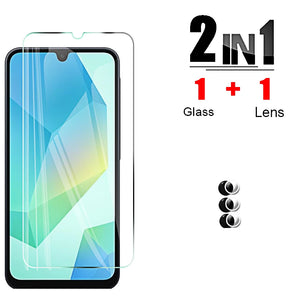 Protective Glass for Samsung Galaxy A16 4G 5G A15 A25 A35 A55 Screen Protectors Tempered a 16 15 25 Camera Soft Lens Cover Film
