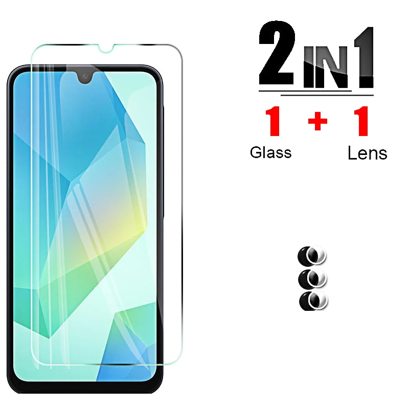 Protective Glass for Samsung Galaxy A16 4G 5G A15 A25 A35 A55 Screen Protectors Tempered a 16 15 25 Camera Soft Lens Cover Film