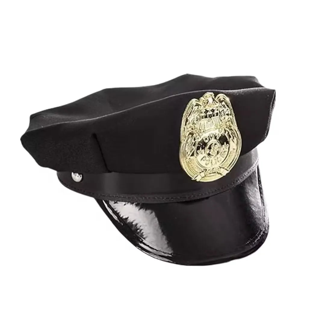 Party cop costume accessories A variety of uniform size police hats and handcuffs whistles simulation walkie-talkies