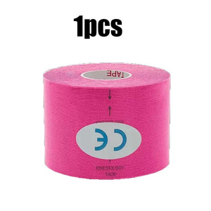 1/6pcs Breathable Cotton Kinesiology Tape Sports Elastic Roll Adhesive Muscle Bandage Knee Elbow Protector Injury Pain Care Tape