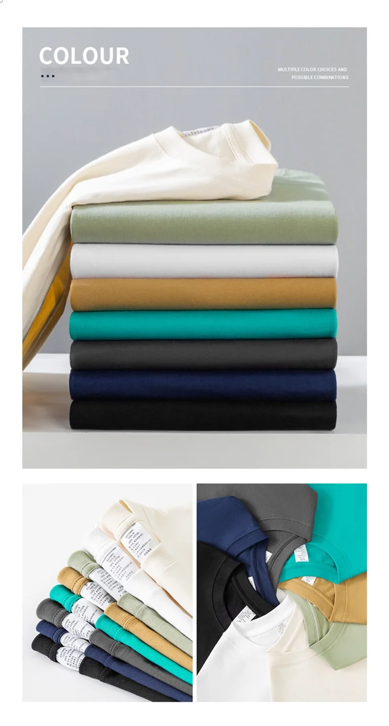 Top Quality 100 % Cotton Fashion Brand Plain Round Neck Trending New T Shirts Men Long Sleeve Tops Casual Classic Mens Clothes
