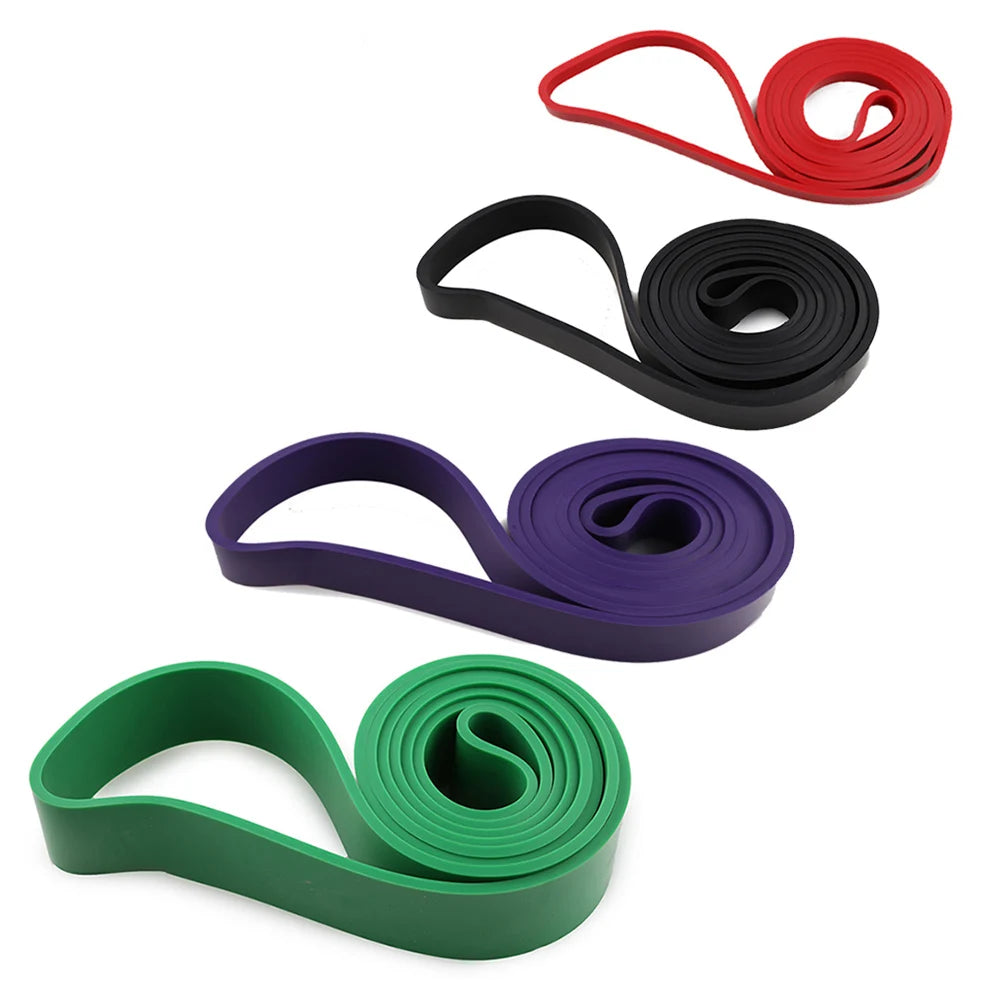 Natural Rubber Resistance Bands Fitness Rally Body Building Yoga Pull Up Belt 41" 208cm - You Offer