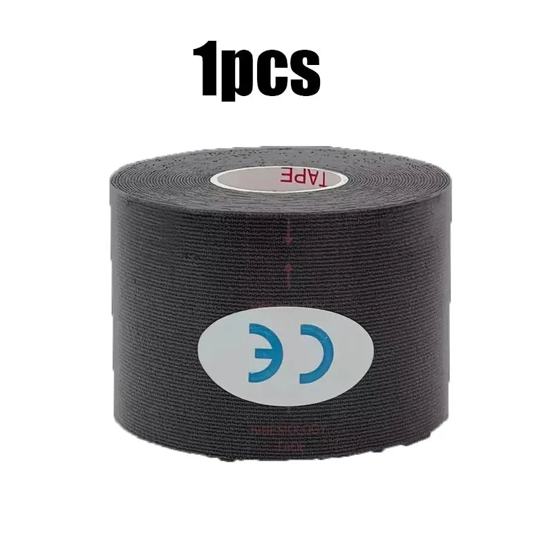1/6pcs Breathable Cotton Kinesiology Tape Sports Elastic Roll Adhesive Muscle Bandage Knee Elbow Protector Injury Pain Care Tape