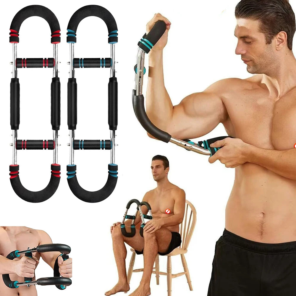 Twister Arm Trainer Adjustable Arm Trainer U-Shaped Shoulder Muscle Training Equipment Spring Resistance Home Fitness Equipment - You Offer