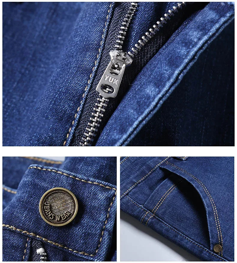 2025 NEW Men's Fashion Business Jeans Classic Style Casual Stretch Slim Jean Pants Male Brand Denim Trousers Long Pants - You Offer