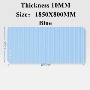 Width 80cm Yoga Mats Anti-slip Sport Fitness Mat Blanket for Exercise Yoga and Pilates Gymnastics Fitness Equipment Thick 10mm