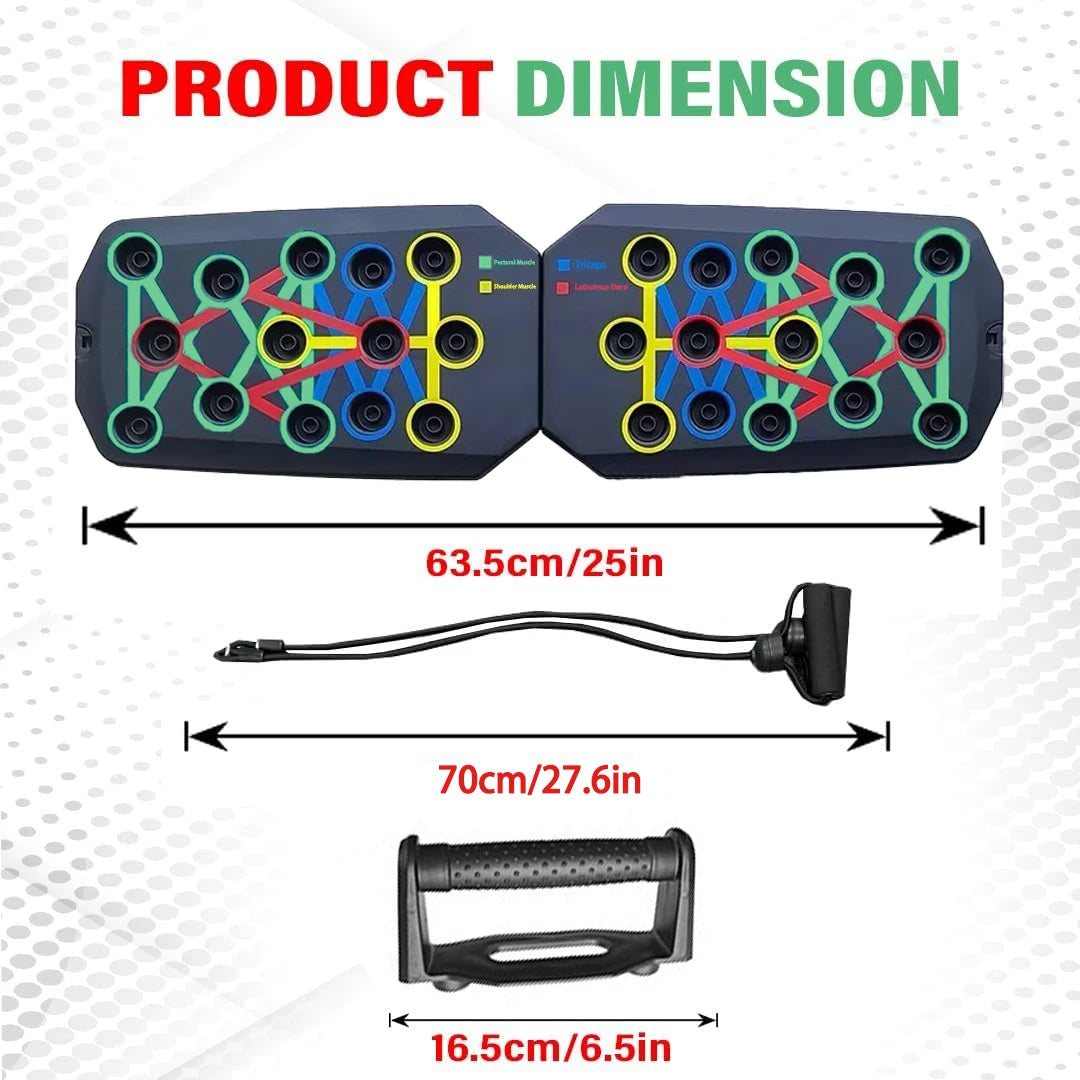 Push-up Board Set Portable Multifunctional Push-up Bar Foldable Fitness Equipment For Chest Abdomen Arms/Back Training - You Offer