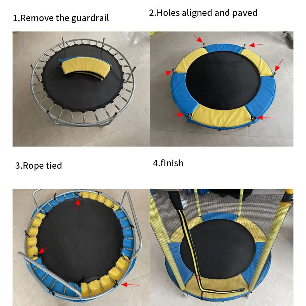 Trampoline Pad, Trampoline Spring Cover 5FT Trampoline Cover Surround Safety Guard Spring Protective Cover Replacement Pad