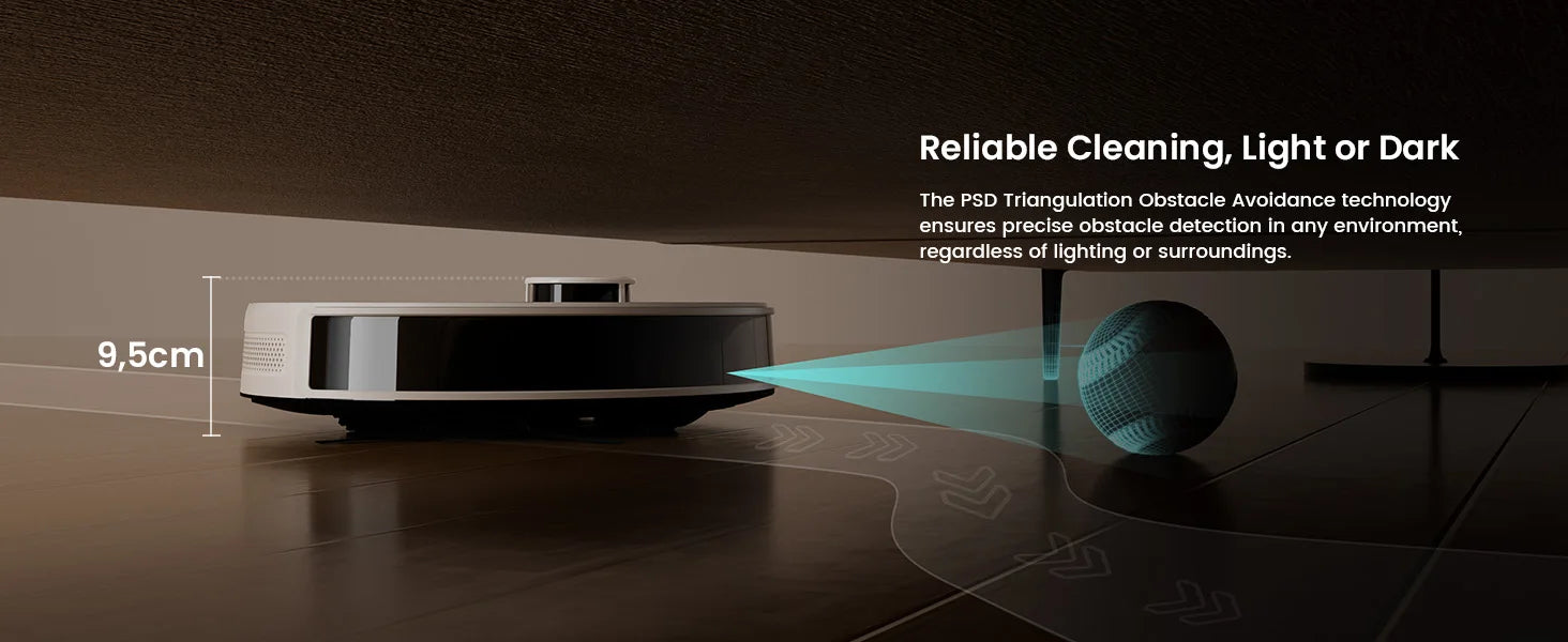 LEFANT M2 5500Pa Powerful Robot Vacuum Cleaner Laser Navigation dToF  Anti-Tangle Selected Area Clean Ideal for Pet Hair Carpets