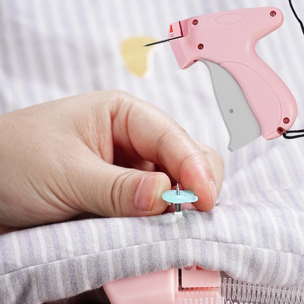 Quick Clothing Fixer with 50/100 Bear Buckles Mini Clothing Sewing Machine Portable Instant Button Garment Connector for Clothes - You Offer