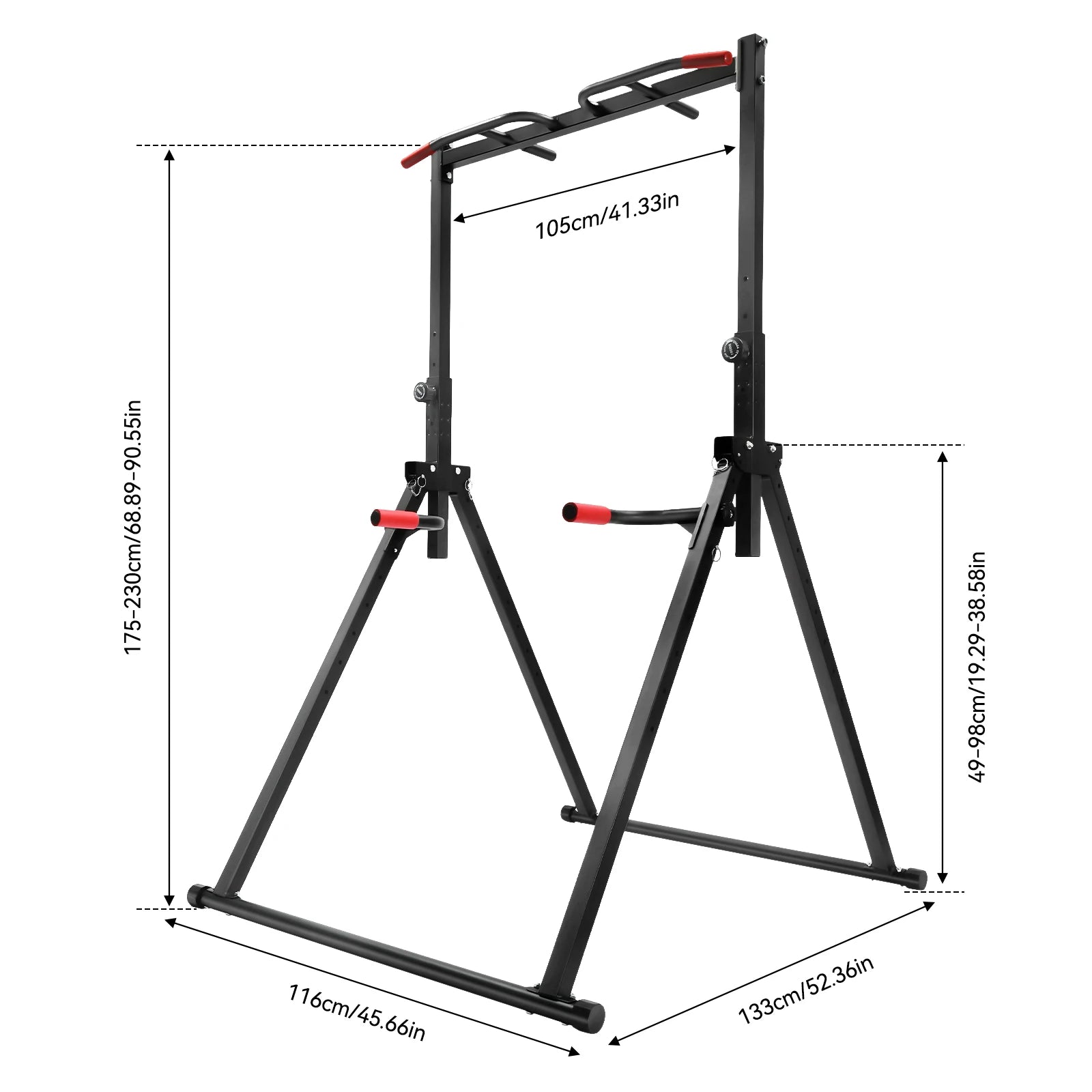 Triangular Pull Up Station Pull Up Bar for Home Gym Strength Training Equipment  Adjustable Height Home Pull Up Bar
