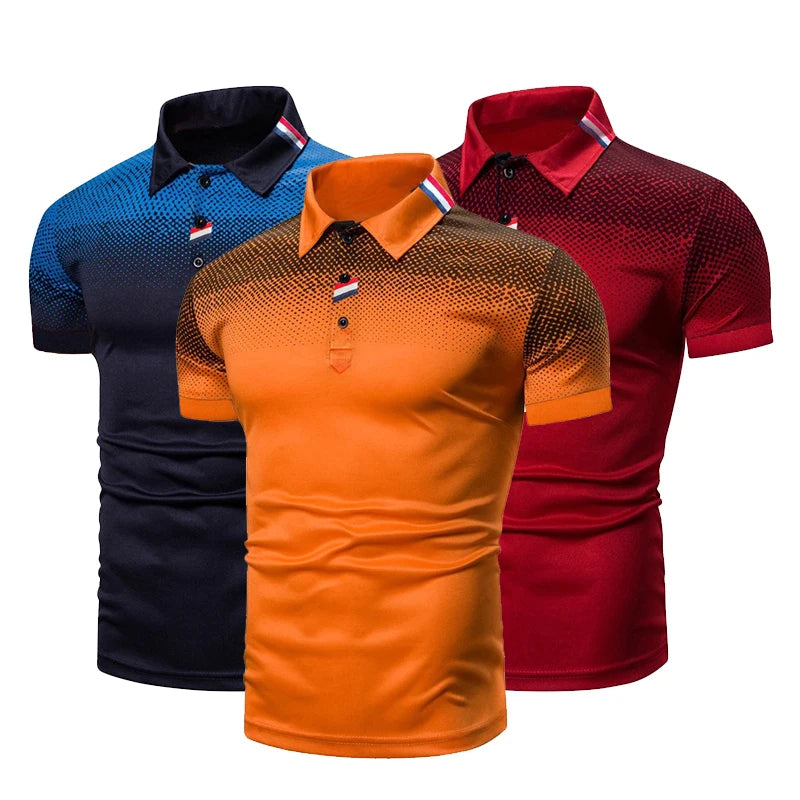 Summer Mens Polo Shirt Slim Casual Business Shirts Short Sleeve Luxury Polo t Shirts For Men Formal Soccer Top Football t Shirt