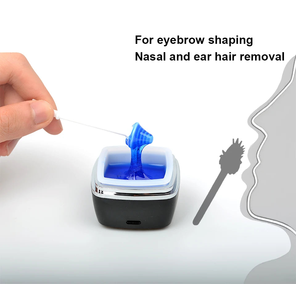 USB Wax Heater Machine Depilatory Waxing Beans Heater Nose Facial Wax Kit Depilatory Waxing Beans Heater For Men and Women