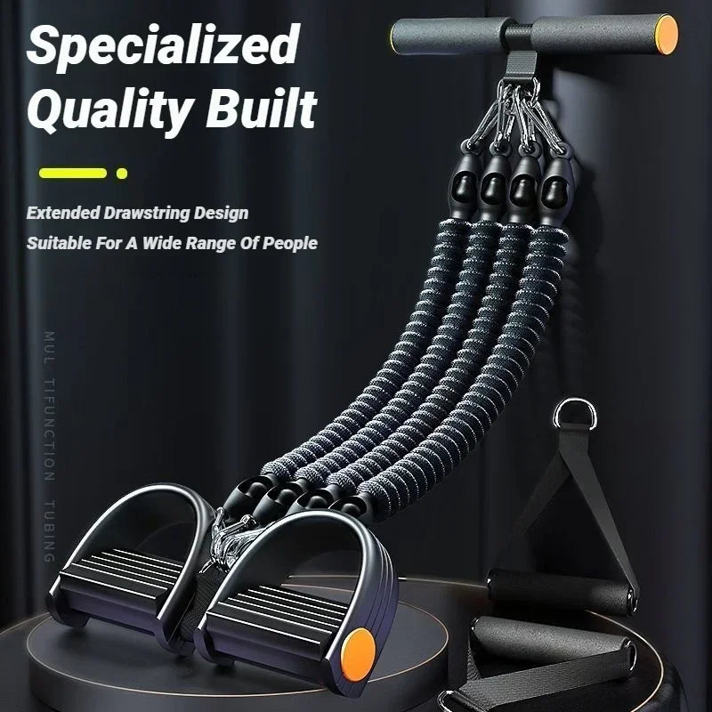 1pcPedal Tensioner for Home Fitness  Multifunctional Back Abdomen Ab Trainer for Men  Resistance Pull Exerciser