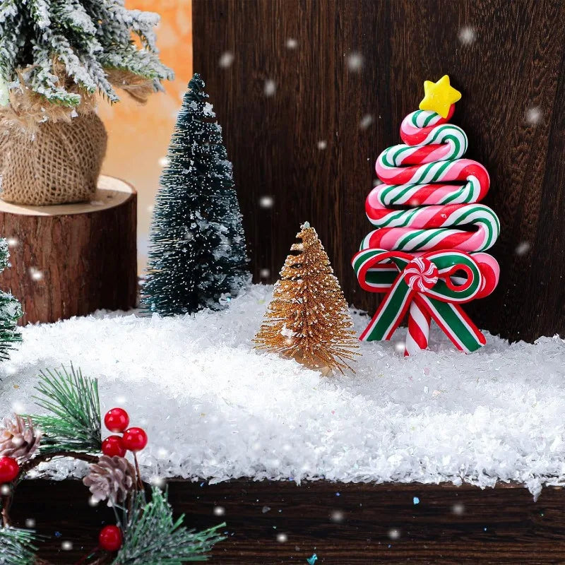 50/200g Winter Fake Snow Artificial Snowflake Christmas Snow Powder Party Decor Xmas DIY Crafts Village Displays Props Gifts