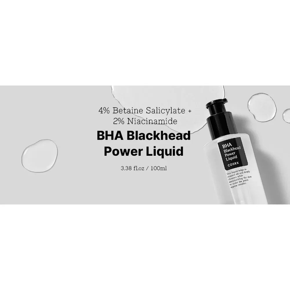 Cosrx BHA Blackhead Power Removal Snail Essence BHA Salicylic Acid Cleaning Pores Moisturizing 100ML Dark Spot Remover For Face