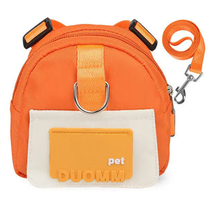Cat and Dog Backpack Pet Traction Backpack Outdoor Travel Adjustable Pet Backpack Shoulders Pet Outing Equipment Breathable