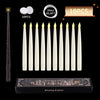 Floating Candles with Wand Remote 10pcs Magic Hanging Candles Flameless LED Taper Candle Remote Battery Operated