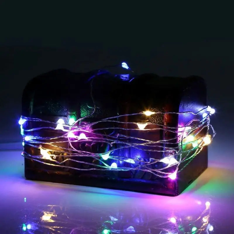 1/2 PCS Outdoor Waterproof Solar Light String 50/100/200/300 LED Waterproof 8 Modes Copper Wire Solar Fairy Light