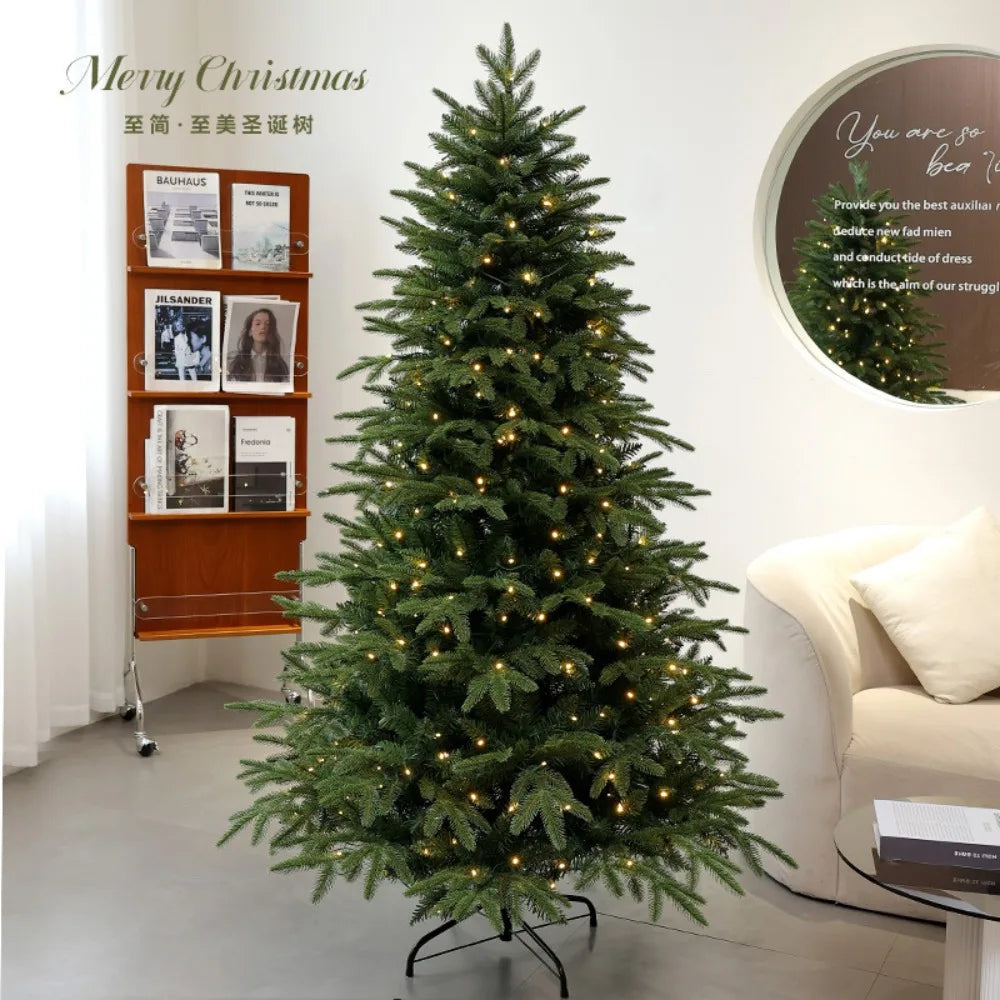 PE Large Christmas Tree with Lamp, Home Lighting, Living Room Interior, New Decoration, Bare Tree, 2025