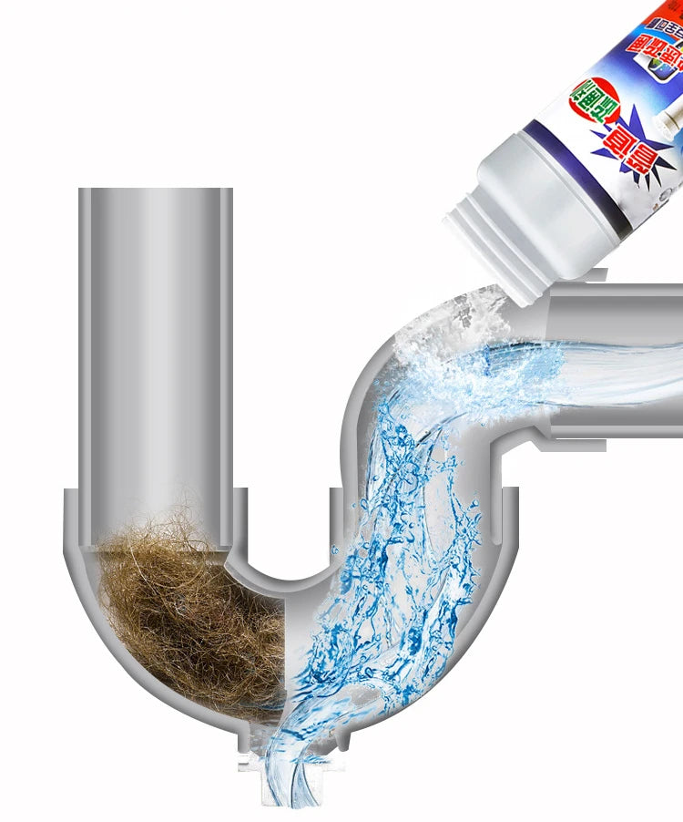 100g Kitchen pipe dredge agent sink bathroom cleaning deodorization toilet sink strong dredge cleaner sewer hair floor drain