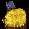 Christmas Party Fairy Lights Solar Powered Waterproof Rope String Outdoor with 8 Modes for Tree Patio Yard Garden Decoration