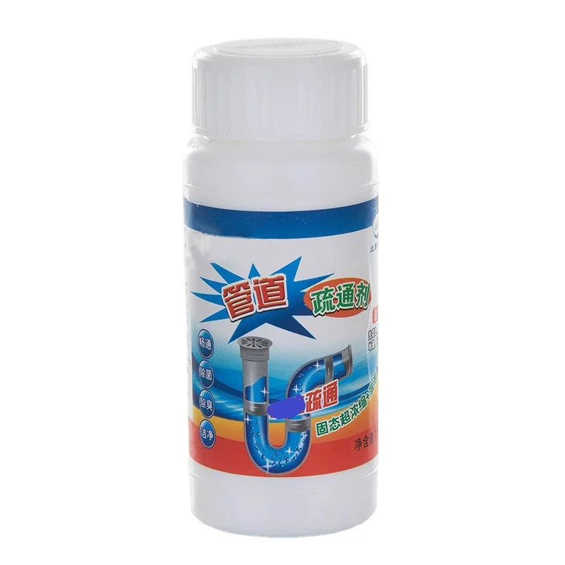 100g Kitchen pipe dredge agent sink bathroom cleaning deodorization toilet sink strong dredge cleaner sewer hair floor drain