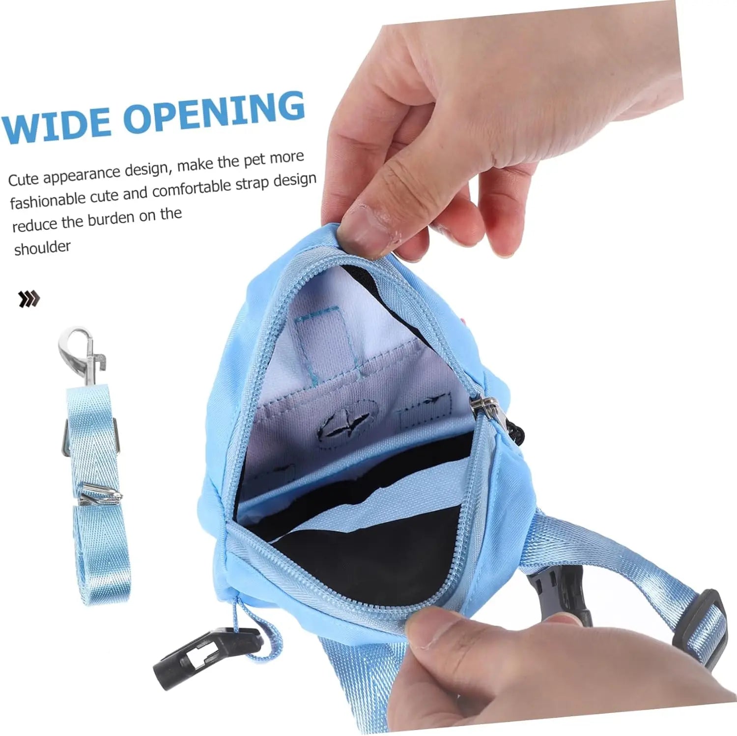 Cat and Dog Backpack Pet Traction Backpack Outdoor Travel Adjustable Pet Backpack Shoulders Pet Outing Equipment Breathable