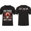 2026 Fashion Men T Shirt Double-sided Biker Skully Black By Five Finger Death Punch T-shirt Graphic Youth Cloth Streetwear S-4XL