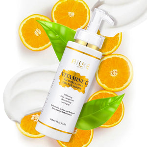 AILKE Lightening Body Cream, With Vitamin C, Hyaluronic Acid, Shea Butter, Reduce Black Spots, Even Skin Tone, Hydration Lotion