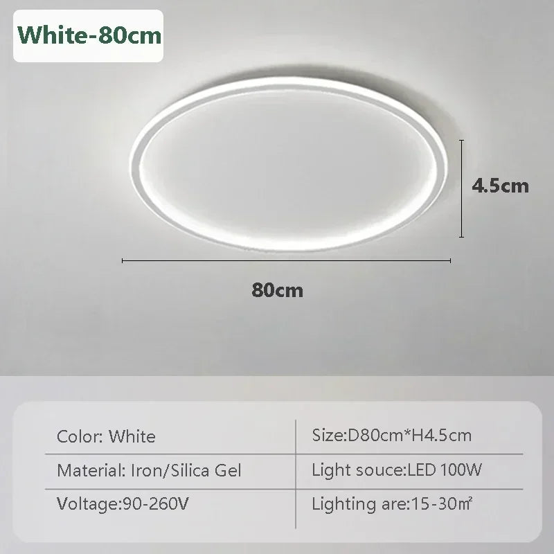 Modern LED Ceiling Lights 20/30/50/80cm Remote Control Lamps Bedroom Living Room Dinning Room Kitchen Hotel Home Led Lamp Lustre