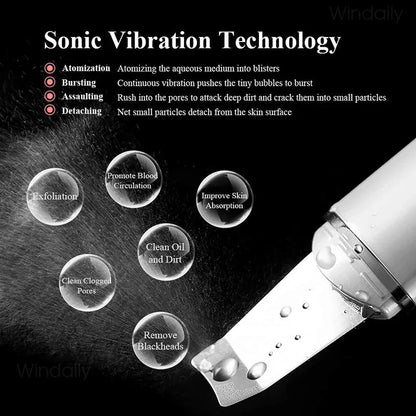 Ultrasonic Skin Scrubber Black Head Remover - You Offer