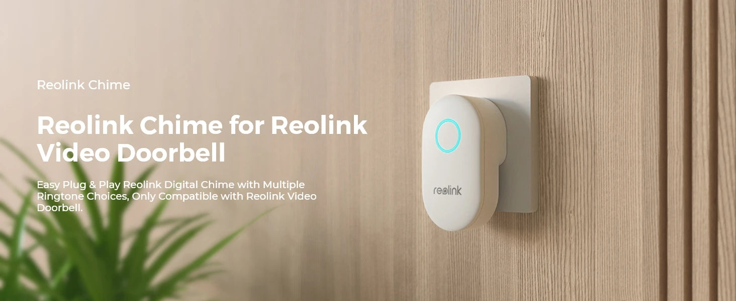 Reolink Chime Best Companion for Reolink Video Doorbell, Plug-in Solution Remote Control, Adjustable Ringtones, Volumes, Lights - You Offer