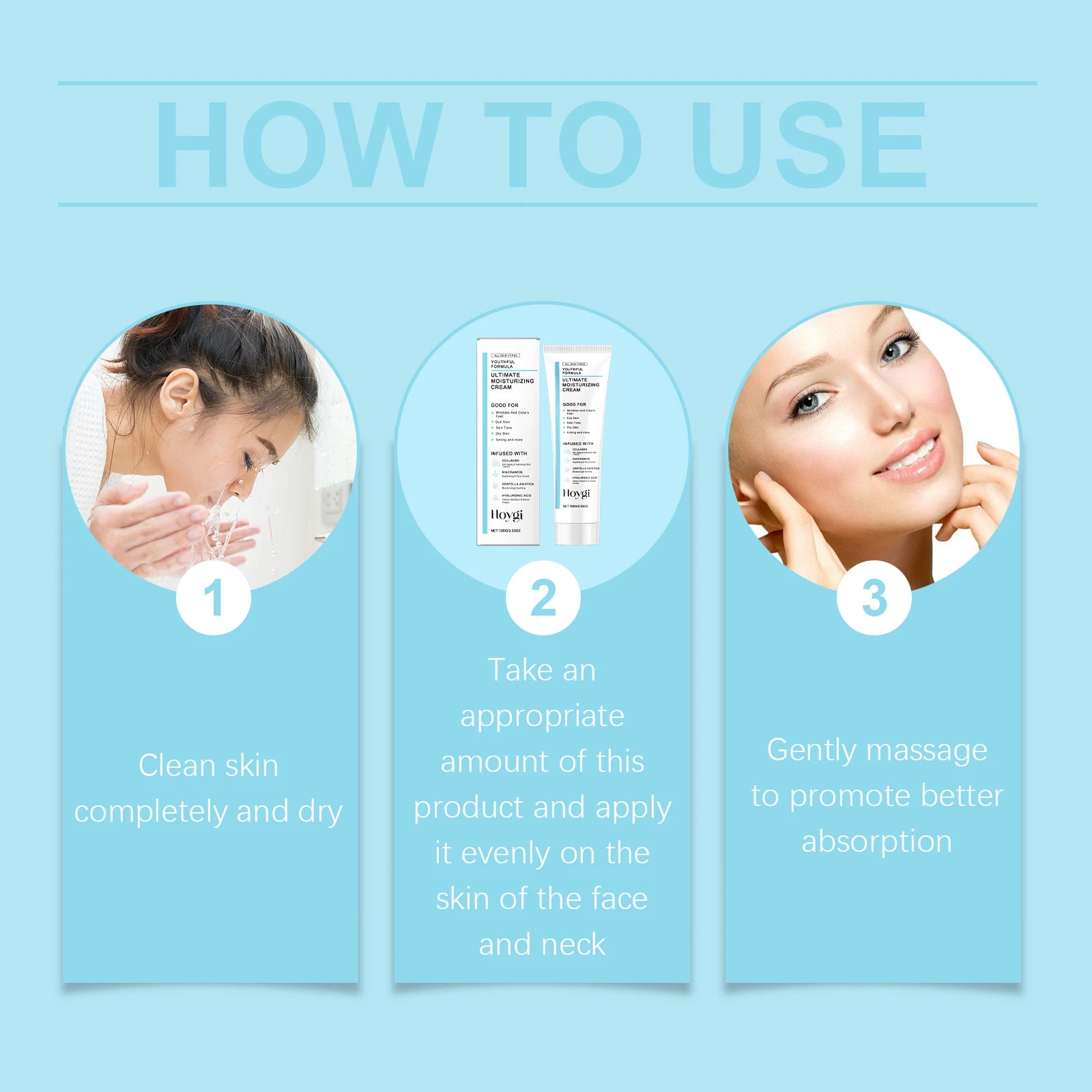 Centella Ultimate Moisturizing Cream Youthful Formula Collagen Niacinamide Centella Asiatica Hyaluronic Acid Wrinkles Spots Crea
