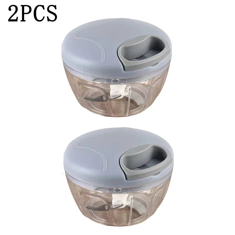 Manual Fruit Vegetable Chopper Hand Twist Pull Food Cutter Onion Nuts Grinder Mincer Shredder Garlic Cutter Kitchen Accessories