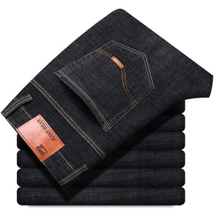 2025 NEW Men's Fashion Business Jeans Classic Style Casual Stretch Slim Jean Pants Male Brand Denim Trousers Long Pants - You Offer